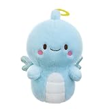 AQCQDQ Delfin Kuscheltier, Blau Delfine Engel Plüschtier, Weich Plüsch Delphin Puppe Stofftier, Plüsch-Spielzeug, Kuscheltier für Kinder, Dekokissen für Kinder Erwachsene Geschenke (40 cm)