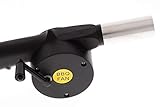 Eurohome Grillgebläse 25cm mit Handkurbel, Grillanzünder, Grillfön für Camping, Grillen