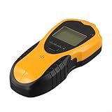 Oniissy 4-in-1-Wandscanner-Detektor mit Kabelsucher, Ortungsgerät, Metall, Bolzen, Tief- und Wechselstrom-Scan-Modi für Holz, Metallbalken und stromführende Drähte, silber-schwarz (B)