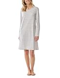 Schiesser Damen Casual Essentials Nachthemd, Silbergrau-Mel_181745, 40