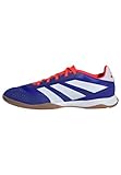 adidas Unisex Predator League Football Boots Indoor Fußballschuhe, Lucid Blue/Cloud White/Solar Red, 43 1/3 EU