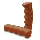 Retro Fahrrad Griffe Braun Gummi rutschfest weich 1 Paar Vintage Fahrradgriffe Braun Hollandrad City-Bike Damenfahrrad SingleSpeed Bike Herrenrad Grips Gummigriffe Klassische Lenkergriffe 22,2mm