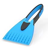 AUPROTEC Eiskratzer - 2K Eisschaber mit integriertem rutschfestem Softgriff - blau
