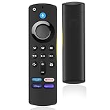 Glitfix Ersatz-Sprachfernbedienung (3 Gen) Kompatibel mit AMZ Fir-e TV Stick (2 und 3 Gen), TV Stick(4K, 4K Max, Lite, HD), Fir-es TV Cube(2nd und 3rd Gen), mit Bluetooth und 4 Abkürzungsschlüssel