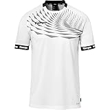 Kempa Herren Wave 26 Shirt Jungen Sportshirt Kurzarm Funktionsshirt Handball Gym Fitness Trikot, Weiß/Grau, L EU