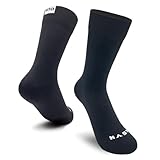 Has10 Lauf- und Radsportsocken, Elite-Level, leicht, Schwarz, Medium