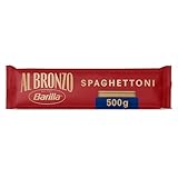 Barilla Pasta Al Bronzo Spaghettoni 500g I Nudeln aus Bronze-Formen, Saucenhaftung auf die italienische Art, 100% hochwertiger Hartweizen verleiht den vollmundigen Geschmack