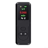 Persönlicher Strahlungsmonitor für Geigerzähler mit kontinuierlicher Strahlungsdosiserkennung, Schalllichtalarm und kompaktem Design, geeignet für verschiedene industrielle Anwendungen (schwarz)