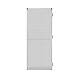 APANA - Fliegengitter Tür mit Alurahmen als Trittschutz - Insektenschutz Tür für Balkontür & Terrassentür - Mückenschutz Tür mit automatischem Türschließer & Magnetverschluss (120 x 240 cm | Weiß)