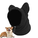 Hundemütze, Polarfleece, warme Mütze, Halswärmer, Schal, waschbar, für mittelgroße bis große Hunde und Welpen