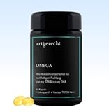 Artgerecht OMEGA 3 – Hochwertige Omega-3-Fettsäuren EPA & DHA | Aus nachhaltigem Fischfang | Für Herz, Gehirn & Sehkraft | Hohe Bioverfügbarkeit & Reinheit