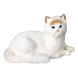 LearnLyrics Plüsch-Katze, Plüschkatze, Ornament, weiches Kätzchen aus Plüsch, niedlich und weich, zum Kuscheln für Sofa, Schlafzimmer, Wohnzimmer, Geburtstag, Weihnachten