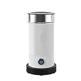 KNOKR Milchaufschäumer Schaum Schokolade Rührwerk Kalt/Warm Latte Cappuccino Milchwärmer Automatischer Cool Touch (Size : (0.5L, Color : M1A WH_UK)