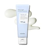 COSRX Ultra-Leichte Unsichtbare Sonnencreme LSF 50 Transparenter Sonnenschutz mit Hyaluronsäure, Kein Weißer Schleier, Nicht fettend, Starker UV-Schutz, Sonnenpflege, Koreanische Sunscreen 50 ml