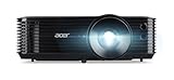 Acer X1328AF DLP Beamer - WXGA (1.280 x 800 Pixel), 5.000 ANSI Lumen, 20.000:1 Kontrast, 3D, Keystone, 1x 3 Watt Lautsprecher, HDMI (HDCP), Schwarz, Home Cinema/Business