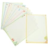 Angoily 50 Blatt Farbdruckpapier Kopierpapier Drucker Transparentpapier Briefpapier Geschenkpapier Liniertes Papier Buntes Papier Scrapbook Papier Farbpapier Farbiges