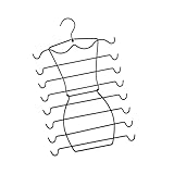 CHILDWEET 1stk Multifunktionaler Aufhänger Schwimmbad Tankaufhänger Krawattenhalter Für Den Schrank Krawatten-Organizer Kleiderablage Gürtelhalter BH-Organizer Hängend Abs Schal Black Eisen