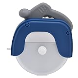 Pizzaschneider scharfe ergonomische Konstruktion Blattschutz Safer Edelstahl für Pizzaliebhaber Blau