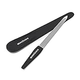 Manicare Saphir-Nagelfeile, lang, zweiseitig, mit grober und feiner Körnung zum Formen und Stylen natürlicher und künstlicher Nägel, ideal für harte Nägel, langlebig, perfekt für Maniküre zu Hause