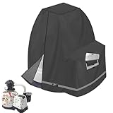 Poolfilterhülle, 420D Wasserpumpe, wasserdicht, silberfarben | wetterfester UV-Filter-Lautsprecher für Garten, geeignet für Pumpen 35 – 40 cm