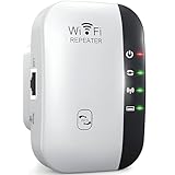 Retoo WiFi Repeater 2.4 GHz, WLAN Verstärker, Ethernet-Port, WPS, Access Point, Repeater Modus, LED abschaltbar, kompatibel zu Allen WLAN Geräte, Internet Verstärker, RJ-45 Kabel