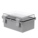 Beaupretty Wasserdichte Abzweigdose Kunststoff mit Transparentem Deckel Wetterfeste Elektrobox für Außenbereich Feuchtigkeitsgeschützte Steckdosenlösung Uv-beständig und Kompakt