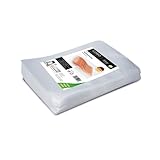 CASO Strukturbeutel 20x30 cm / 100 Beutel, für alle Balken Vakuumierer & Folienschweißgeräte, BPA-frei, stark & reißfest, 105µm, stabile Schweißnaht, Sous Vide geeignet, Made in Germany