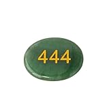 KYINYUECH 1 x Handschmeichler mit Ziffern und Daumen, rosa Quarz, Amethyst, Tigerauge zur Dekoration