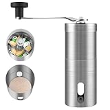 Fefod Edelstahl Tablettenmörser zum Drehen, Tablettenmörser, Pillenmörser Klein, Tablettenmühle, Tablettencrusher zum Zerkleinern, Mörser für Medikamente, Tablettenzerkleinerer Pulver, Pillenmühle