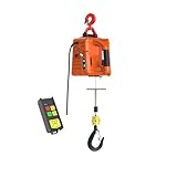 Elektrische Seilwinde, Elektrischer Miniatur-Hebekran for den Haushalt, kleiner Hebeheber, ferngesteuerter elektrischer Traktionsheber(100kg 25m)