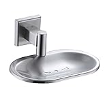 PRETYZOOM 304 Edelstahl Seifenhalter Mit Wandmontage Verstellbare Seifenschale Für Festen Seifenblock Und Schwamm Stilvolles Badzubehör Für Küche Und Badezimmer 9209A