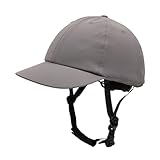 Hellery Fahrradhelm Hut für Damen mit Baseballkappen-stil Stoßabsorbierender PC Außenschale Verstellbarem Strap Und Abnehmbarem Innenfutter Zum Pendeln, Grau, M
