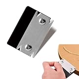 MOLZINY Kantenhobel Holz Furnierkantenschneider Mini Handhobel Kantenschneider für Holzbearbeitung Kantenschneider Umleimer Holzbearbeitung Rutschfest Einhandhobel für Holz PVC ABS,Schwarz