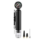 Basketball-Pumpe mit Manometer, 20 PSI, tragbares Luftaufblaswerkzeug, einfach zu bedienen, tragbares Ball-Aufblaswerkzeug