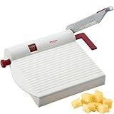 Westmark Käseschneide-Apparat mit scharfer Klinge, Variable Schnittstärke, Rostfreier Edelstahl/Aluminium/Kunststoff, Fromarex, Weiß/Rot/Silber, 70002260, 1 Stück