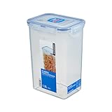 LocknLock CLASSIC Frischhaltedose | 1,3 L | 13,5 x 10,2 x 18,5 cm | 100 % luft- und wasserdichte Vorratsdose | Spülmaschinen-, und Mikrowellengeeignet | BPA-Frei | 4-fach Sicherheits-Verschluss