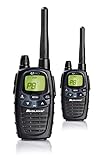Midland G7 Pro PMR+LPD-Funkgerät C1090.13 Robustes Gerät für die Professionelle oder Private Nutzung, mit LCD-Display, inklusive Doppelstandlader und Gürtelclips, 2 Stück im Set