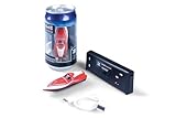 Revell 23569 Control Mini RC Boot rot I 2.4 GHz Fernsteuerung I Dosen-Verpackung I Kentersicher I Inkl. Akku und Ladegerät I Länge 7,5 cm I Geschenkidee ab 8 Jahren, bunt