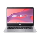 Acer Chromebook 314 CB314-2H-K5J3 Laptop, 35,6 cm (14 Zoll), FullHD LCD (ARM Cortex A73, 8 GB RAM, 128 GB SSD, MediaTek, ChromeOS), Silber, spanische QWERTY-Tastatur