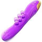 Neu Dildo Vibration für die Frau, Silikon G-Punkt Vibrator mit 10 Springender Vibrationsmodus, Vibratorensets für Frauen Klitoris Nippel Stimulator, Analvibrator Erotik Solo Sex Spielzeug