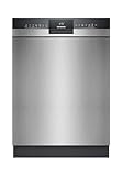 Siemens SN43ES27AE, iQ300, Smarter Unterbau Geschirrspüler 60 cm, Made in Germany, Besteckkorb, varioSpeed Plus, automatische Türöffnung, hohe Hygieneleistung, automatik Programme, Gebürsteter Stahl