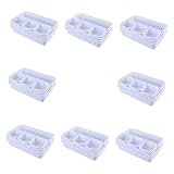 OFFSCH 8 Stück Schubladen Schlafsaal Aufbewahrungskorb Besteck Organizer Bh Organizer Schublade Schreibtisch Aufbewahrung Schubladen