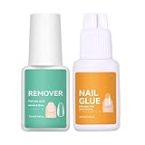 Kleberentferner für Nägel, schnelles Entfernen – Nagellackentferner und Kleber für künstliche Nägel – für Frauen und Mädchen Anfänger für den täglichen Gebrauch, Reisen, Zuhause, Salon, Reparatur von