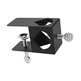 EPIGEIST Metallhalterung für Gartenfackeln mit Klemme Stabile Feuerfackelhalterung für Outdoor Deckgeländer Installieren Rostfrei und Langlebig für Terrasse und Balkon