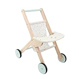 Baby Lauflernwagen mit Rädern,Holz Schiebewagen Für Kleinkinder Ab 1 Jahr - Steh-Lernspielzeug für Kinder Mädchen Erste Schritte Rollenspiel,Kinder Mädchen Urlaub Geburtstag