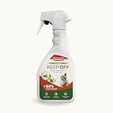 Beaphar Keep Off Outdoor-Spray für Katzen – Kratzfest und markiert – Erzieher und Abwehrmittel – bis zu 3 Monate Schutz – mit ätherischen Ölen – für Garten und Terrasse, 500 ml