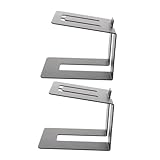 Toyvian 2 Teiliger Lautsprecherständer Tablet Tragbar Doppelkabel Kopfhörerkonverter Lautsprecher Bildschirm Computer Soundbar Kabelgebunden Verstellbare Ständer