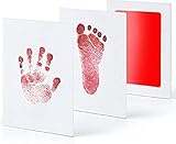 New Age Devi – Baby-Hand- und Fußabdruck-Fotokarte – das perfekte Geschenk für alle Eltern – eine einzigartige Alternative zu Gipsabdrücken – leicht zu reinigen – mit wunderschöner