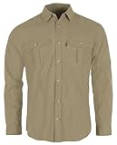 Pinewood Herren Safari Hemd Langarm - Stilvolles Outdoor Hemd Herren - Schnelltrocknende und weiche Polyester-Baumwoll-Mischung - Vielseitig einsetzbares Wanderhemd