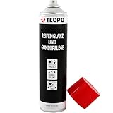 TECPO Reifenglanz Spray, 600ml Gummipflege langanhaltender Reifenpflege Tiefenglanz Reifen Glanz Pflege Spray